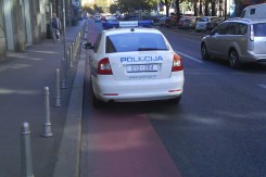 Ulica Kralja Držislava, početak zelenog vala kod Trga žrtava fašizma: No comment   Autor: Valentin Lovrić
