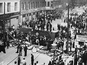 Foto: Veliki protesti tokom nacističke okupacije Danske u istoj četvrti u kojoj se danas prosvjeduje protiv anti-imigracijske politike Europe