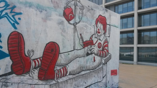 Mural u skate parku na Aveniji Paralel