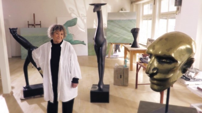 Marija Ujević-Galetović u Galeriji Adris (Foto: Ytb-prtsc)