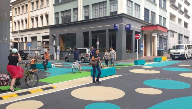 Ulica u Aucklandu - primjer redizajna. Izvor: Vlada NZ