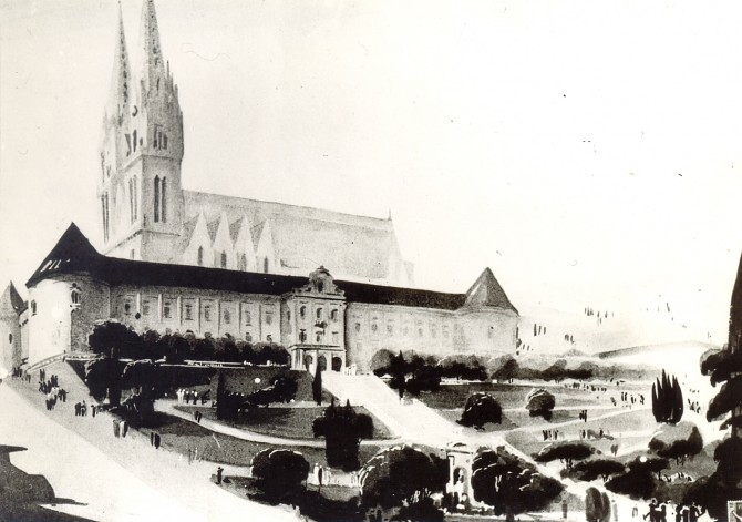 Bruno Bauer, projekt parka na mjestu Bakačeve i Vlaške