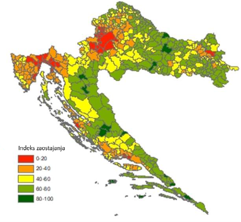Siromaštvo u potrošnji, po općinama (Izvor: WB)
